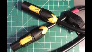 Neutrik PowerCON TRUE1 - How to install male and female cable connectors