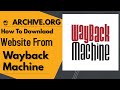 Archiveorg how to  download website from wayback machine using ruby