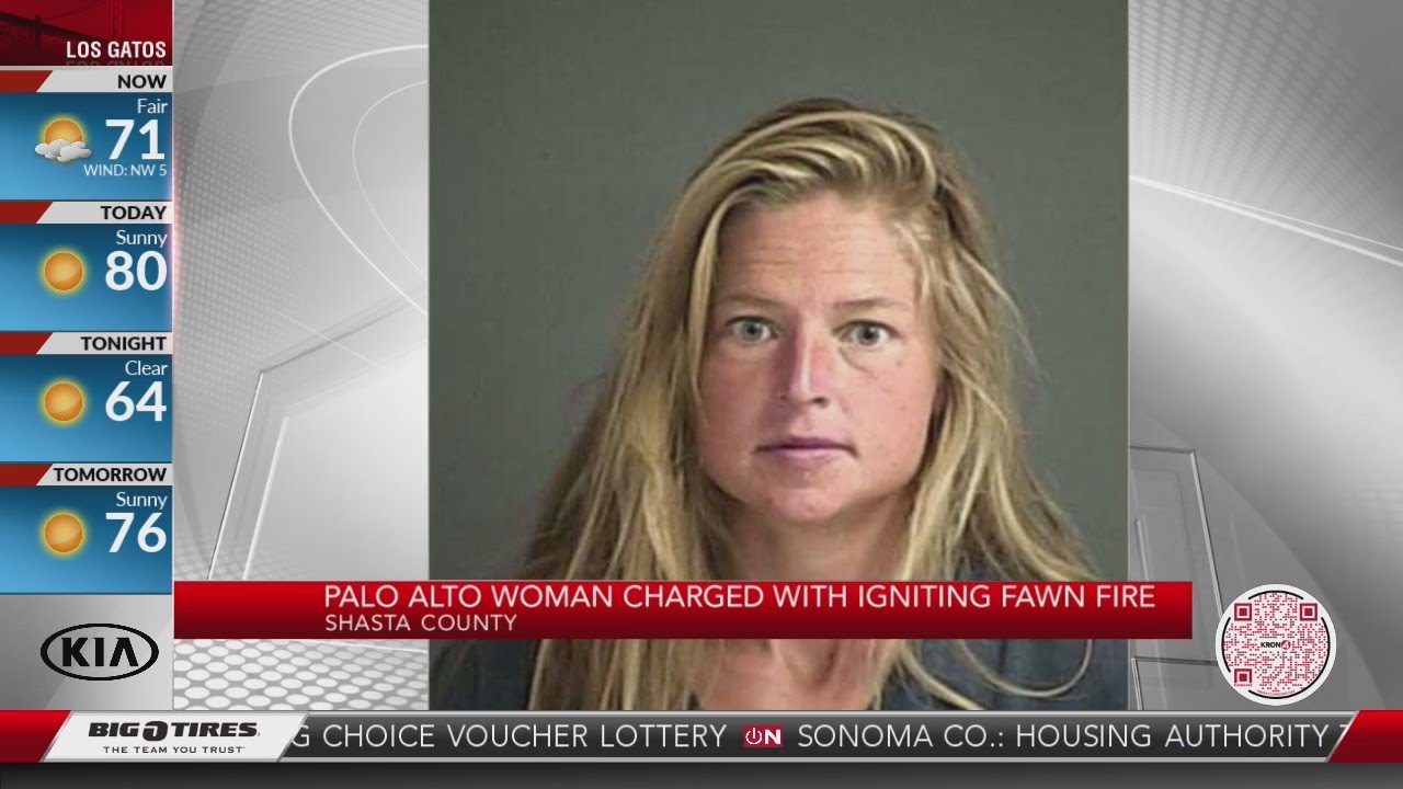 Palo Alto woman charged with igniting Fawn Fire - YouTube