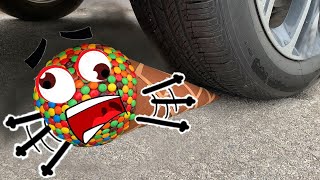 Crushing Crunchy & Soft Things by Car! Woa Doodles Funny Videos screenshot 5