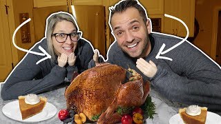 COOKING A TURKEY w/ TINY HANDS! *Happy Thanksgiving*