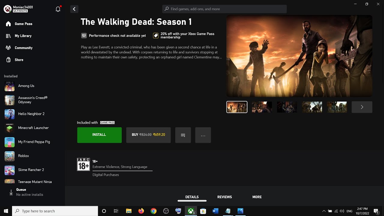Fix The Walking Dead Season 1/2 Not Installing On Microsoft Store/Xbox App Windows  PC - YouTube