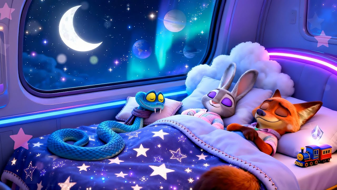 Relaxing Sleep Music for Deep Sleep 💤 Magical Dreams with Zootopia's Judy, Nick & Gary De'Snake