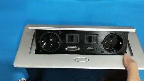 EU power  conference table pop up socket with HDMI VGA , network