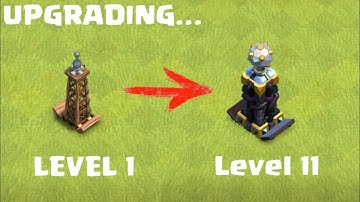 Hidden Tesla level 1 to max | hidden tesla upgrading in coc | noobgamerz_yt | #shorts #cocshorts