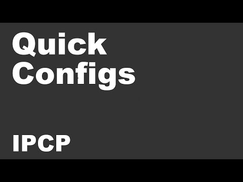 Quick Configs - IPCP (ppp, local pool, mask, rip)