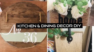 DIY Kitchen & Dining Table Wood decor