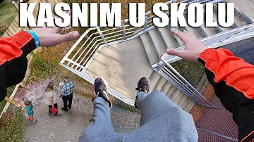 KASNIM U ŠKOLU - PARKOUR  POV