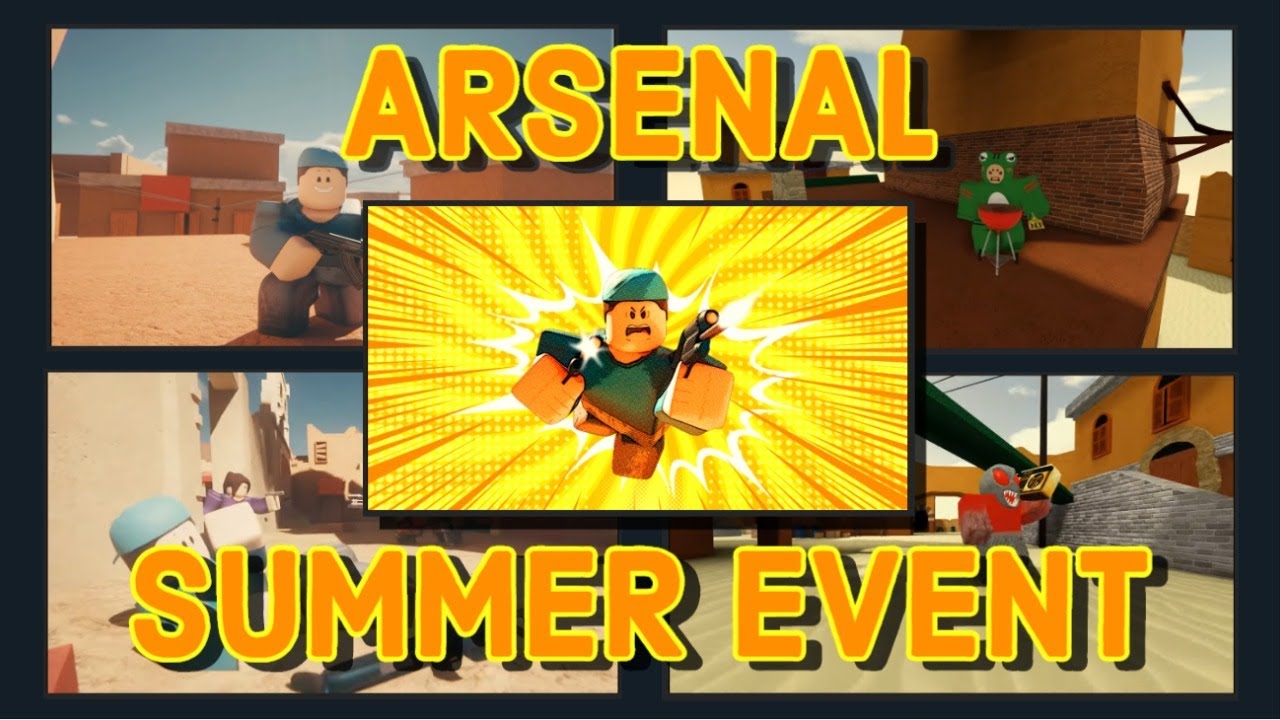 Live Arsenal Summer Event New Weapons Maps Skins Roblox Youtube - summer roblox event games