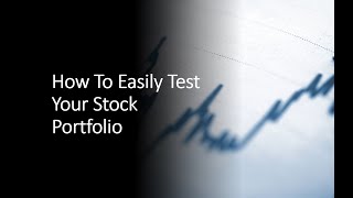 How Easily And Simply to Backtest a Stock Portfolio How To Backtest A Portfolio Optimization Strategy Using Python