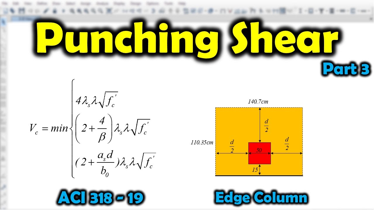 Edge Column How To Check Punching Shear In ETABS? YouTube