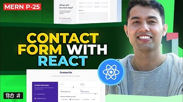#24: Working Contact Form using React.JS + Storing Data in State | MERN Series
