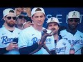 Corey Seager with the mic drop at the Texas Rangers victory parade!