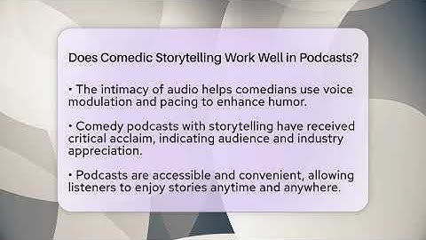 Does Comedic Storytelling Work Well in Podcasts? | Open Mic Manual News