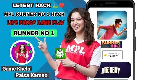 MPL RUNNER NO 1 HACK TRICKS || MPL NEW LATEST TRICK || MPL RUNNER NO 1 GAME HACK TRICK