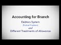 Accounting for Branch ~ Treatment of Allowance and Practical Problem