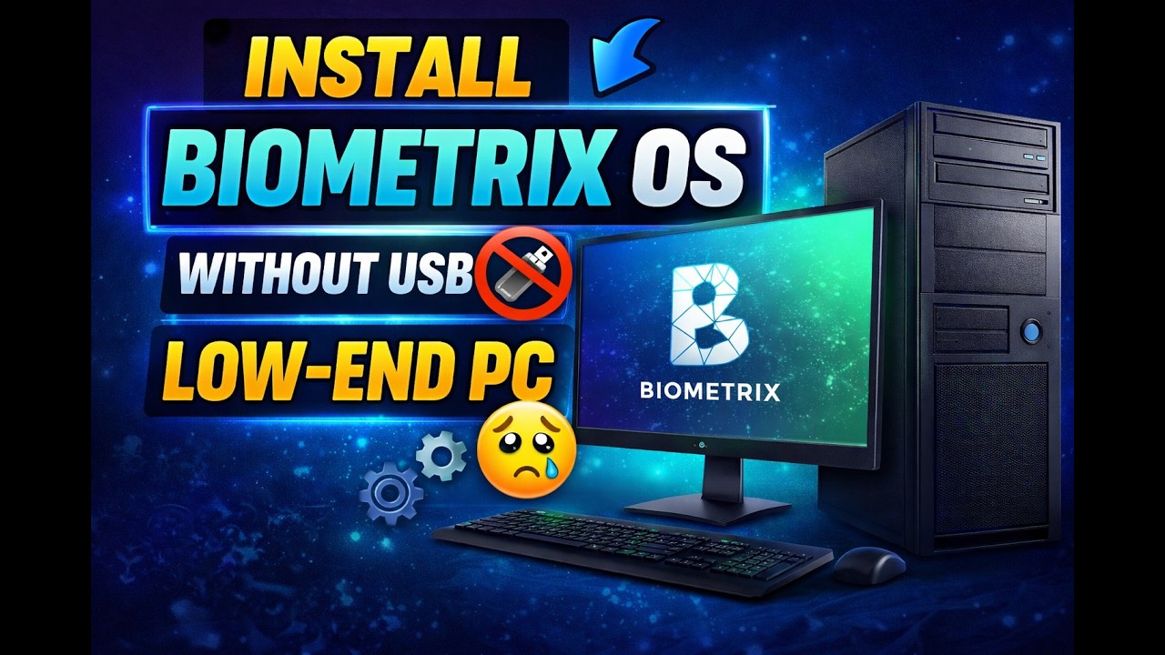 How Install Biometrix OS Without USB 😱 | Low-End PC Full Guide (Step by ...