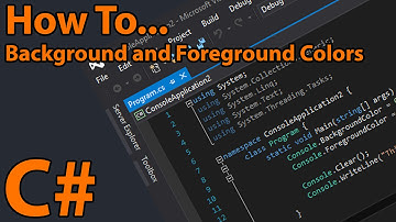 C# Set Console Background and Foreground Colors