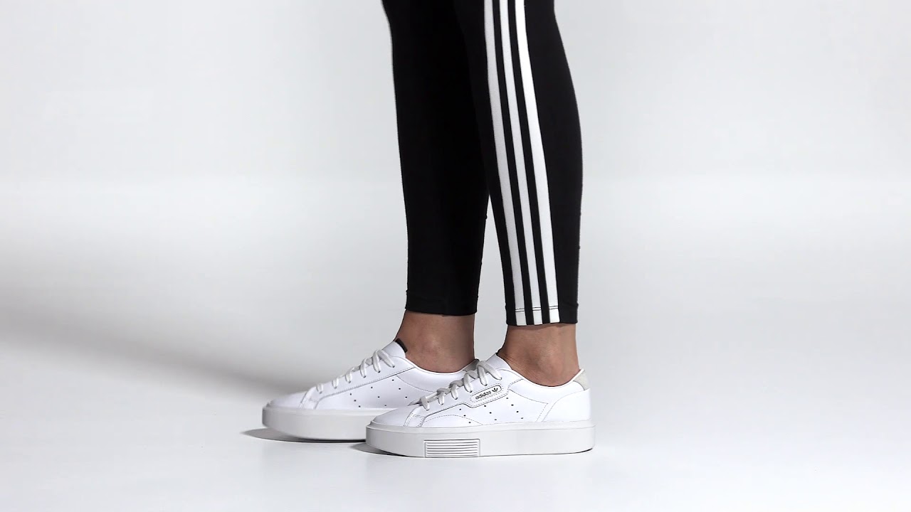 adidas sleek super shoes white