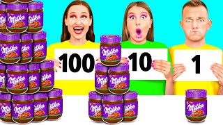 100 Layers of Food Challenge | Delicious Food Recipes by BaRaFun Challenge