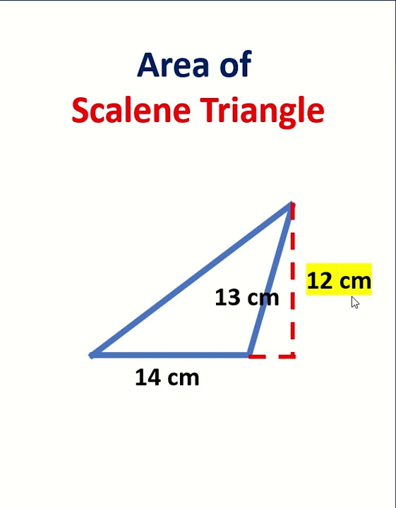 Area of scalene triangle🥺 - Math teacher بالعربي #triangle - YouTube