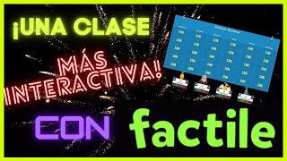 👍🎉 Tutorial Factile en español - Crea concursos educativos tipo Jeopardy