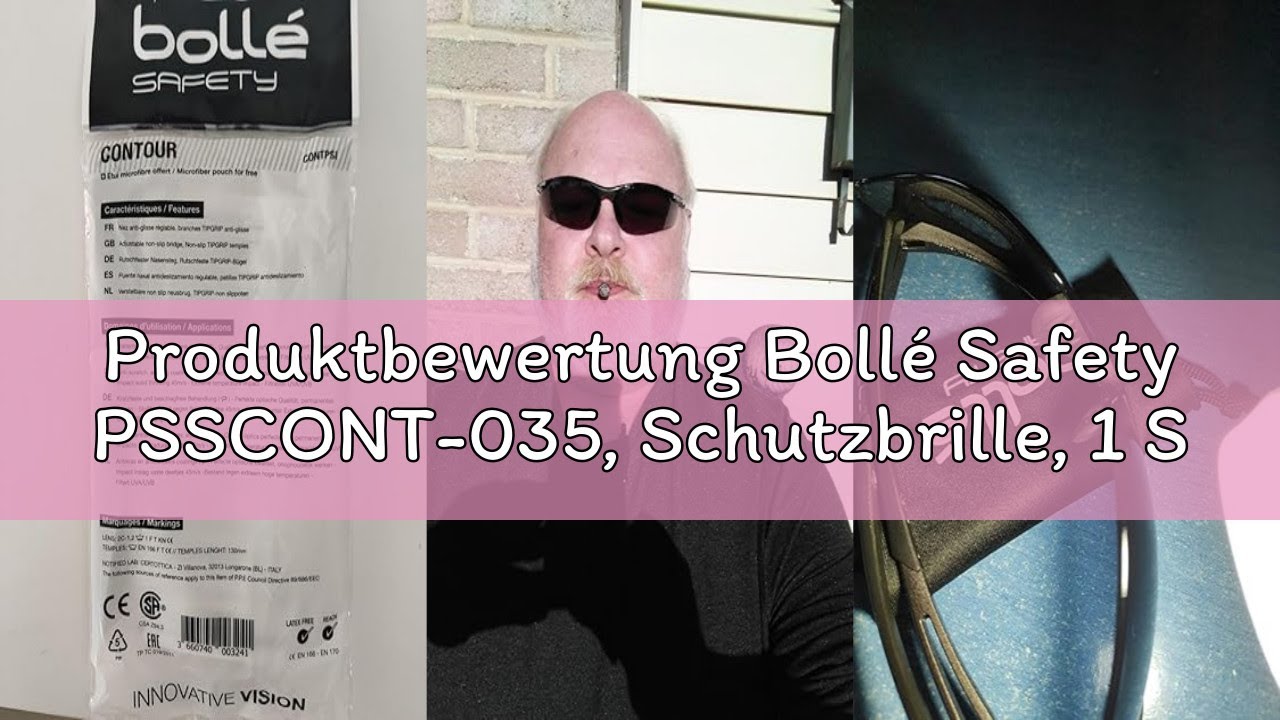 Produktbewertung Bollé Safety PSSCONT-035, Schutzbrille, 1 Stück, Einheitsgröße, braun Serie CONTOUR