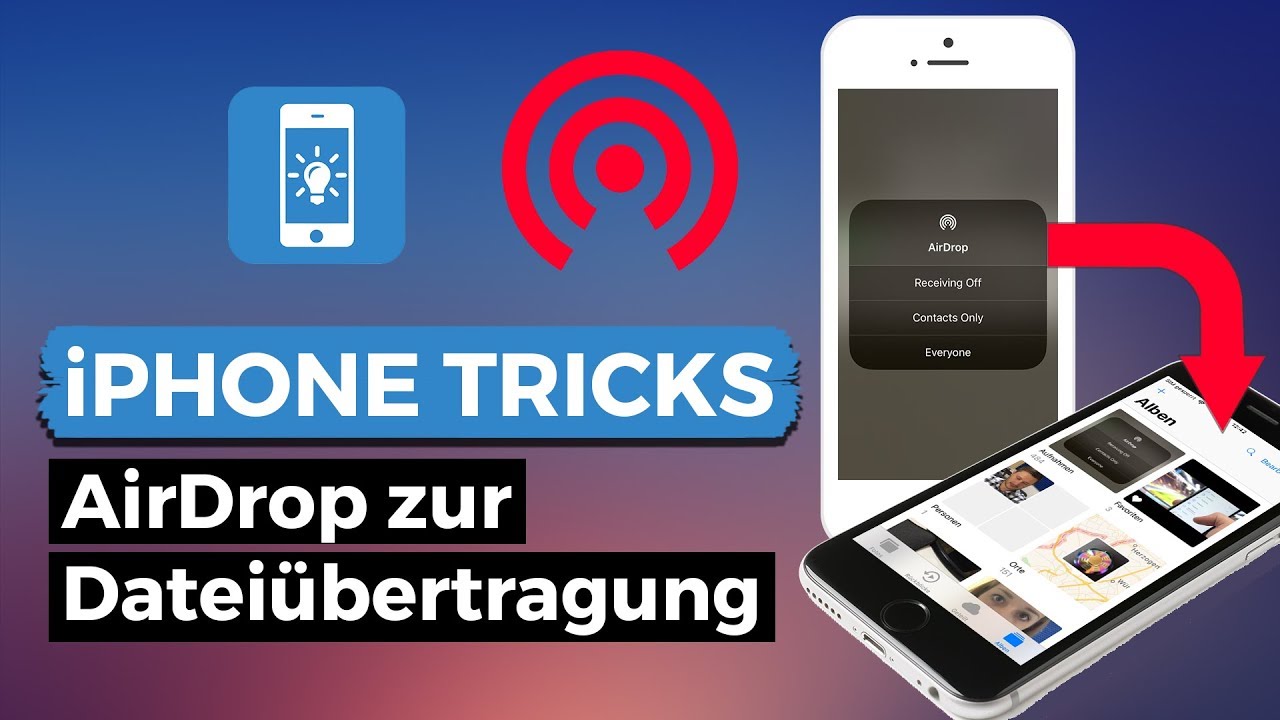 So übertragen Sie Dateien mit Ihrem iPhone per AirDrop.