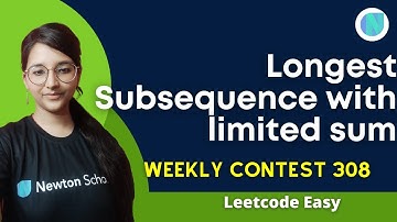 2389. Longest Subsequence With Limited Sum || Leetcode Contest  Easy|| CPP || Most Intuitive Sol 🤩🤩