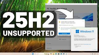 Windows 11 25H2: Clean install unsupported hardware – ENTIRE PROCESS