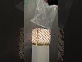 Watch how this handcrafted amber crystal table lamp✨#AmberCrystalLamp #CrystalTableLamp