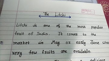 A very short and smart paragraph on the lichi in in English in educational by Ritashu