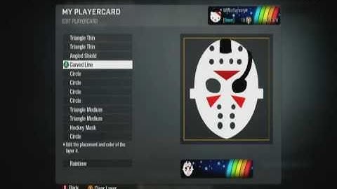 Black Ops Emblem Tutorials: Jason Voorhees Mask