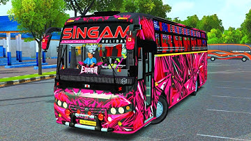🔥download SINGAM ZEDONE BS6 TOURIST BUS  MOD FOR bus simulator indonesia |BUSSID V4.1.4|#bussid 😮😳