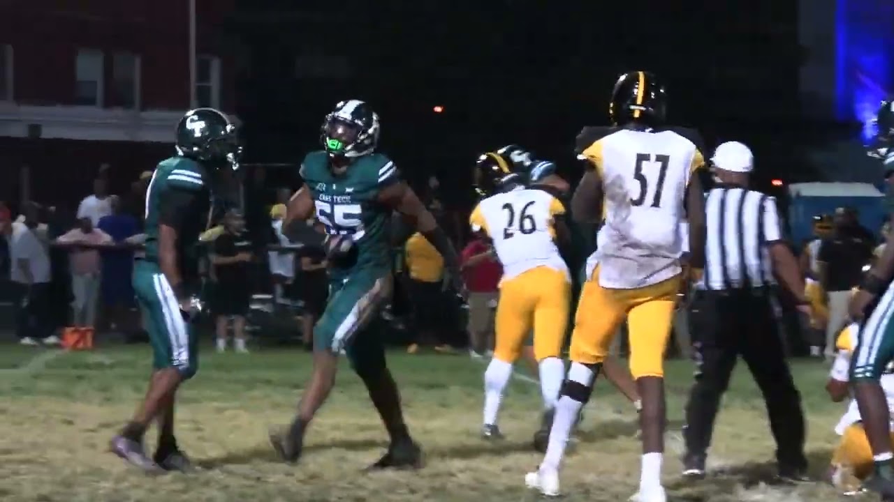 Cass Tech 2023 DE/OT Jalen Thompson (Michigan State commit) Full Game Highlights vs. Detroit King