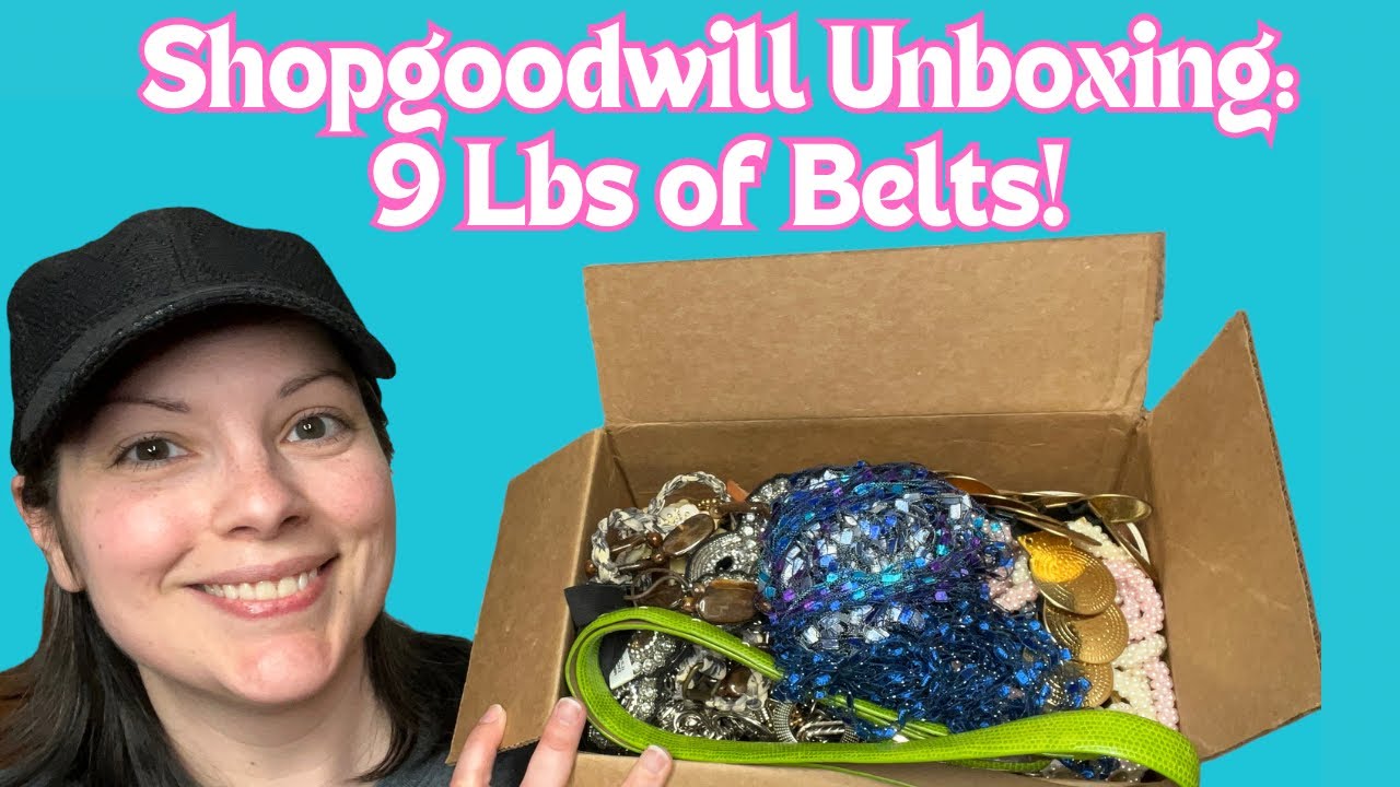 Unboxing Video: Over 9 Pounds of Fashion Metal and Chain Belts from Shopgoodwill.com