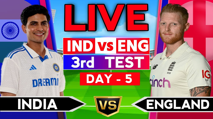 🔴LIVE - India vs England | Ind vs Eng 3rd Test Day 5 | Ind vs Eng 3rd Test Match Live