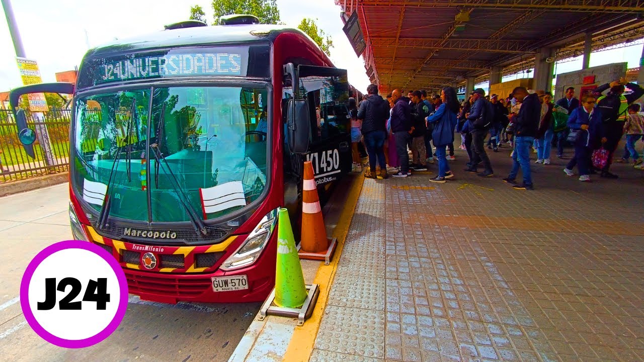 Ruta J24 Portal de la 80 ➡️ Universidades 🚍 Transmilenio Bogota