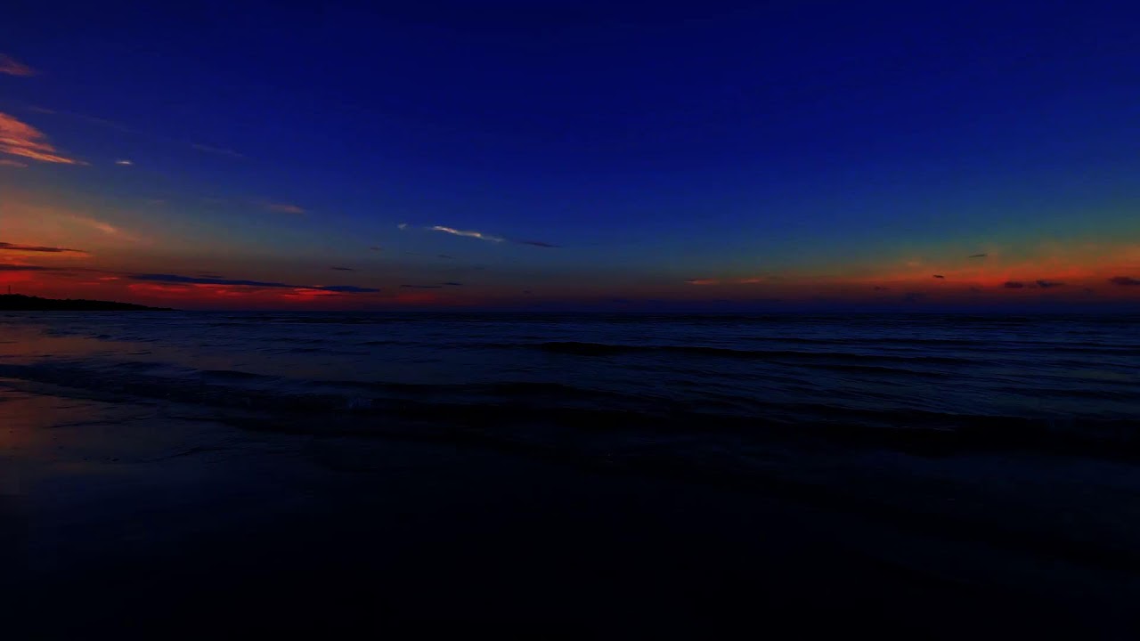 Night Beach Ambience with Ocean Waves Black Screen for Deep Sleep and Insomnia Relief