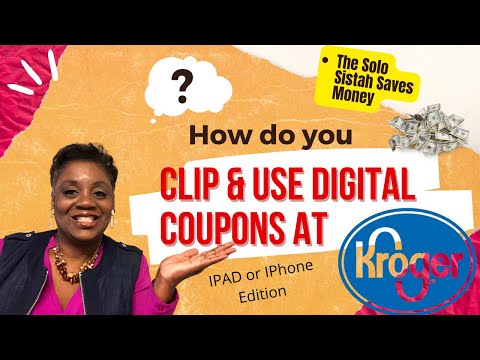 How To Clip Coupons to the Kroger App/IPad or IPhone