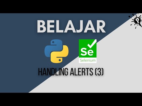 Handling Alerts with Prompt (3) | Learning Selenium Python in Indonesian