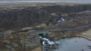 Thingvellir National Park - where the North American and Eurasian tectonic plates meet - Iceland