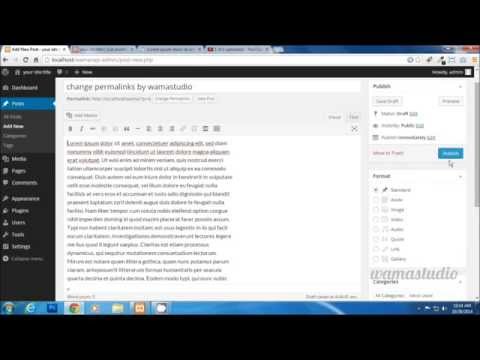 how to change permalinks in wordpress 4.0