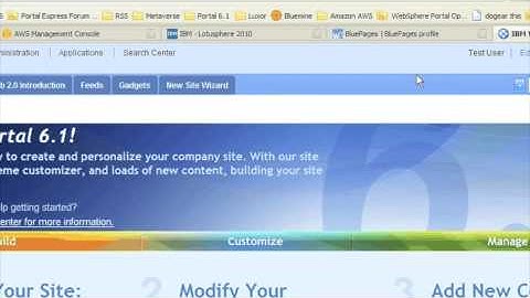 WebSphere Portal Server  New Site Wizard on AWS