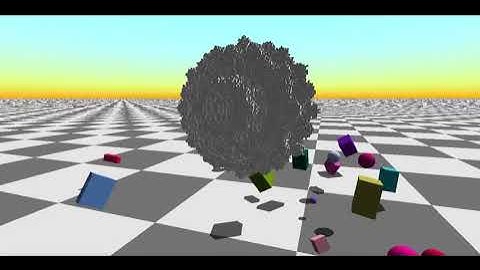 Animated voxel fractal