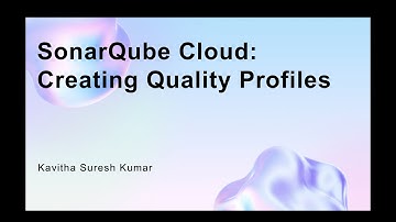 SonarQube Cloud:Creating Quality Profiles