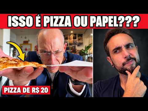 A pizza mais barata é praticamente pão. Nutricionista reage