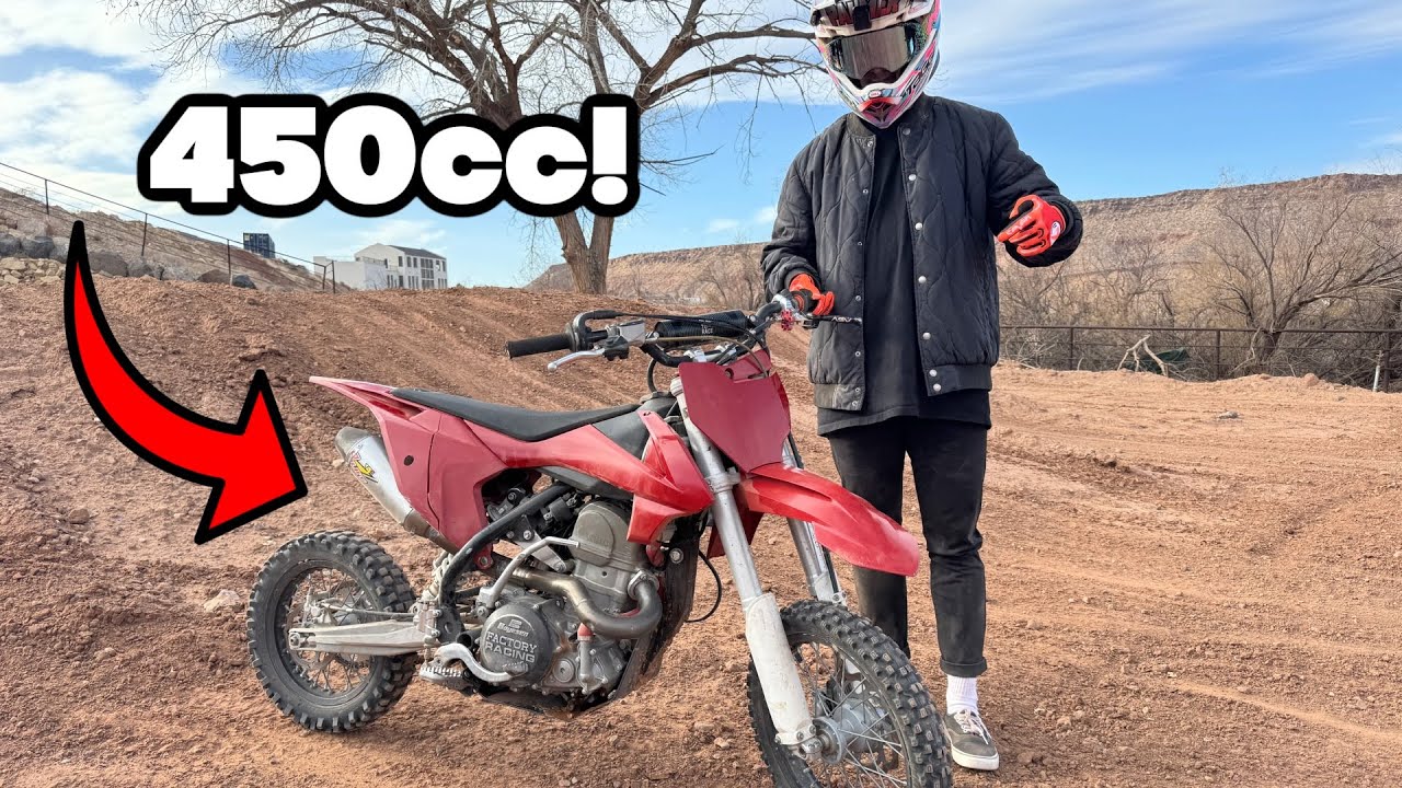 Absolutely Ripping 450cc Swapped PITBIKE!