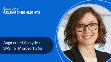 Augmented Analytics, SAS for Microsoft 365 | SAS Viya 2021.2.5