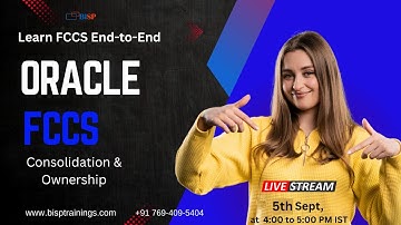 LIVE Webinar: Oracle FCCS – Managing Consolidation Process & Ownership